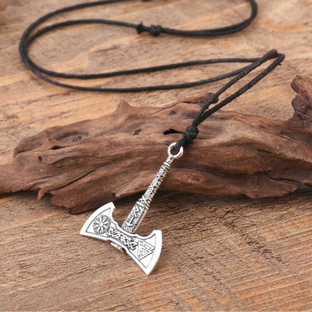 Norse Viking Battle Axe Necklace